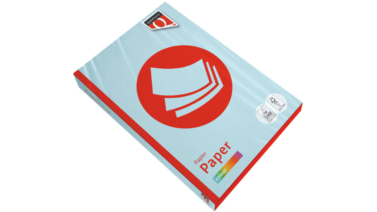 Kopieerpapier Quantore Colour A4 120gr lichtblauw 250 vel