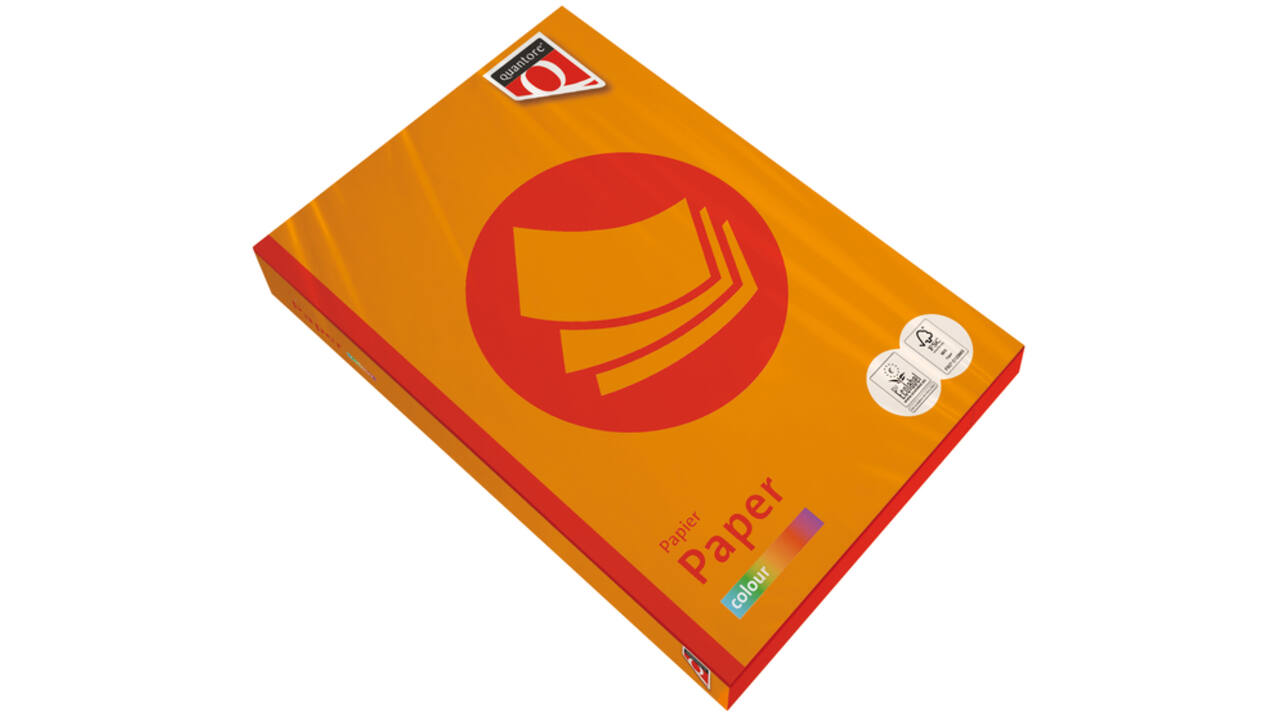 Kopieerpapier Quantore Colour A4 120gr oranje 250 vel