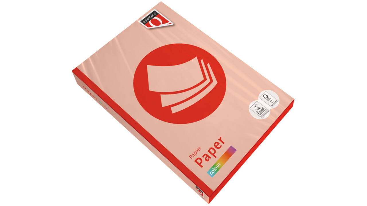 Kopieerpapier Quantore Colour A4 120gr zalm 250 vel