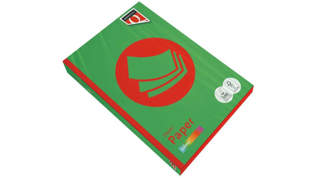 Kopieerpapier Quantore Colour A4 120gr grasgroen 250 vel