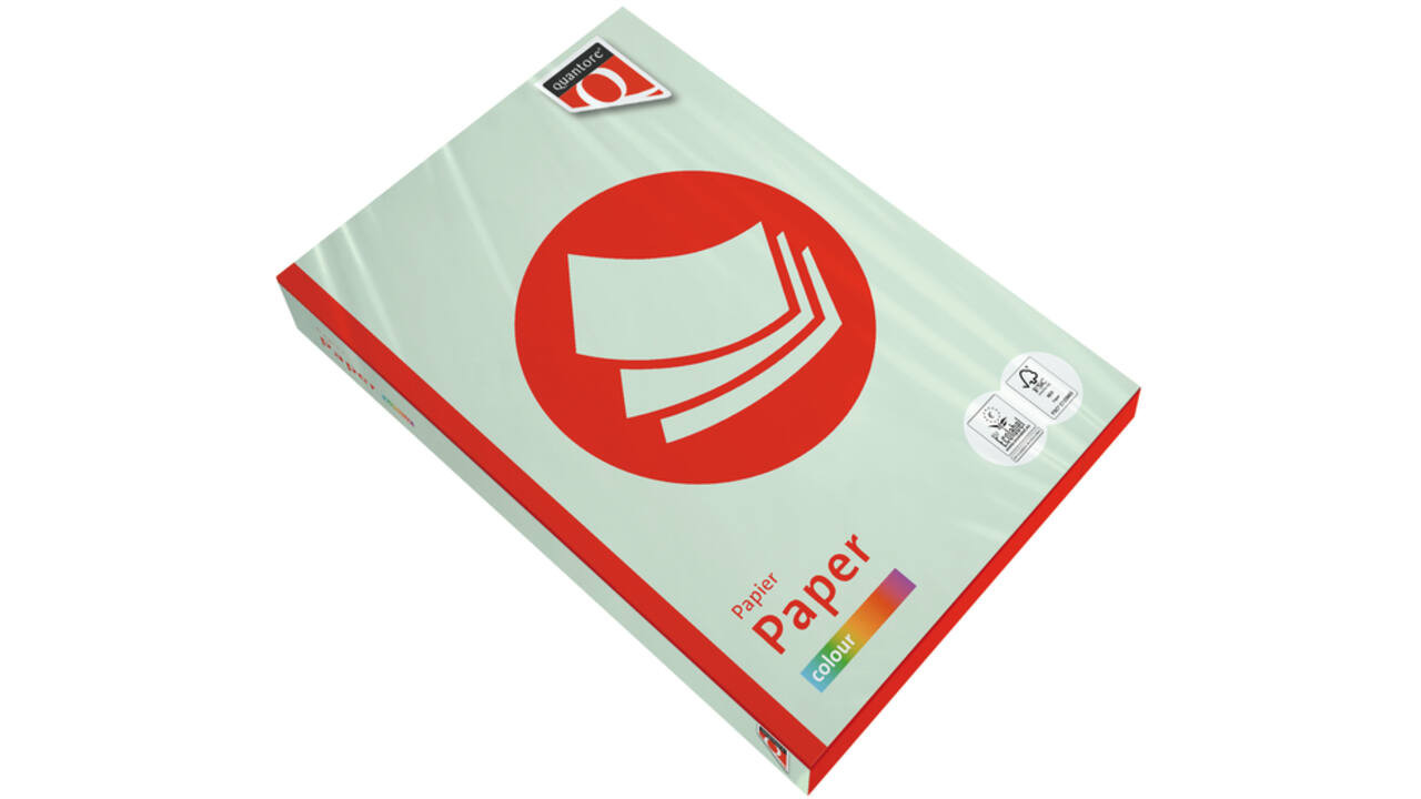 Kopieerpapier Quantore Colour A4 120gr lichtgroen 250 vel
