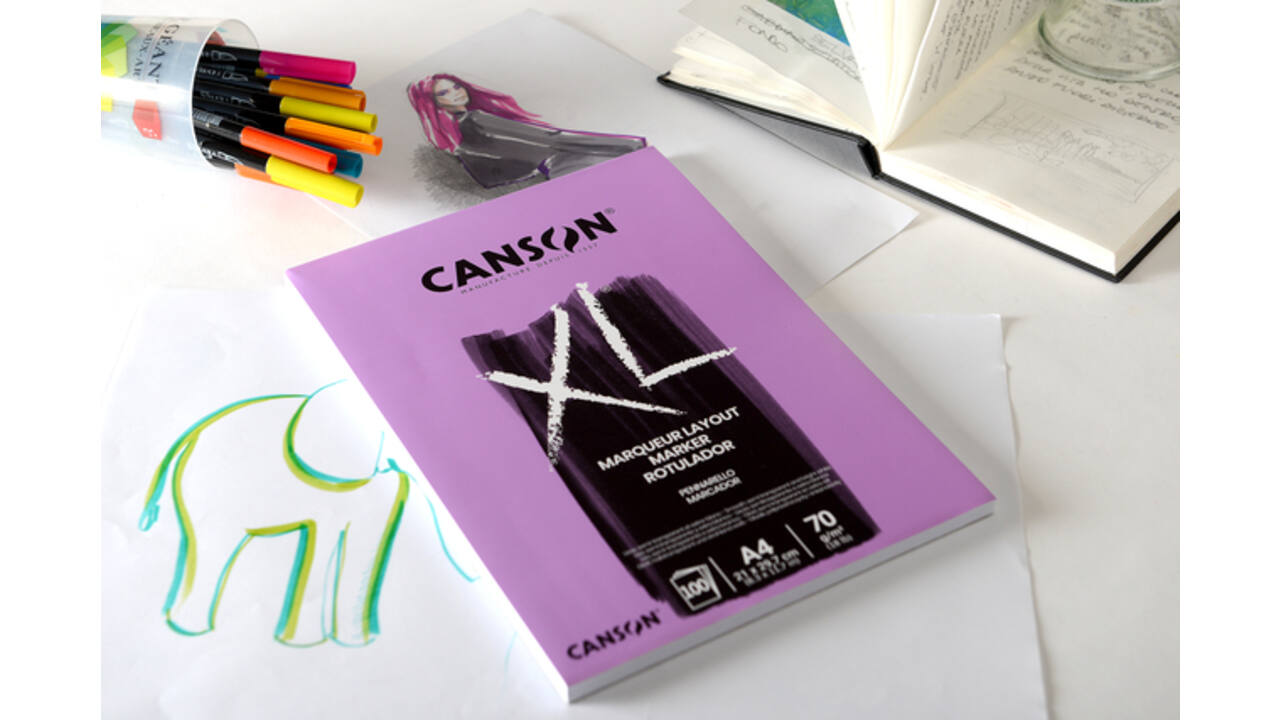 Tekenblok Canson XL Marker A4 70gram 100vel
