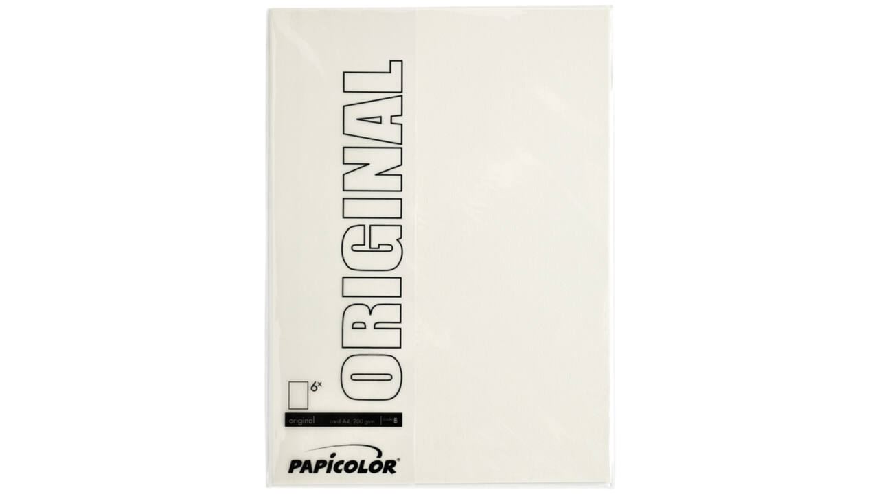 Kopieerpapier Papicolor A4 200gr 6vel anjerwit
