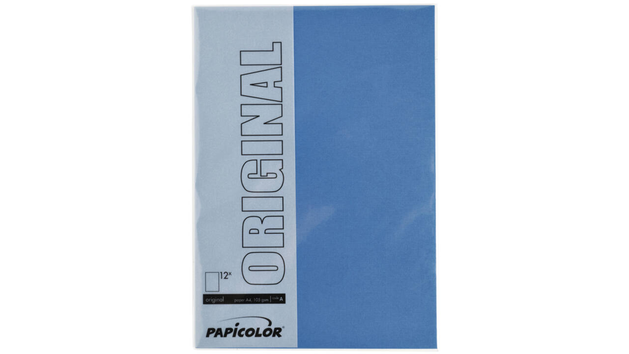 Kopieerpapier Papicolor A4 100gr 12vel donkerblauw