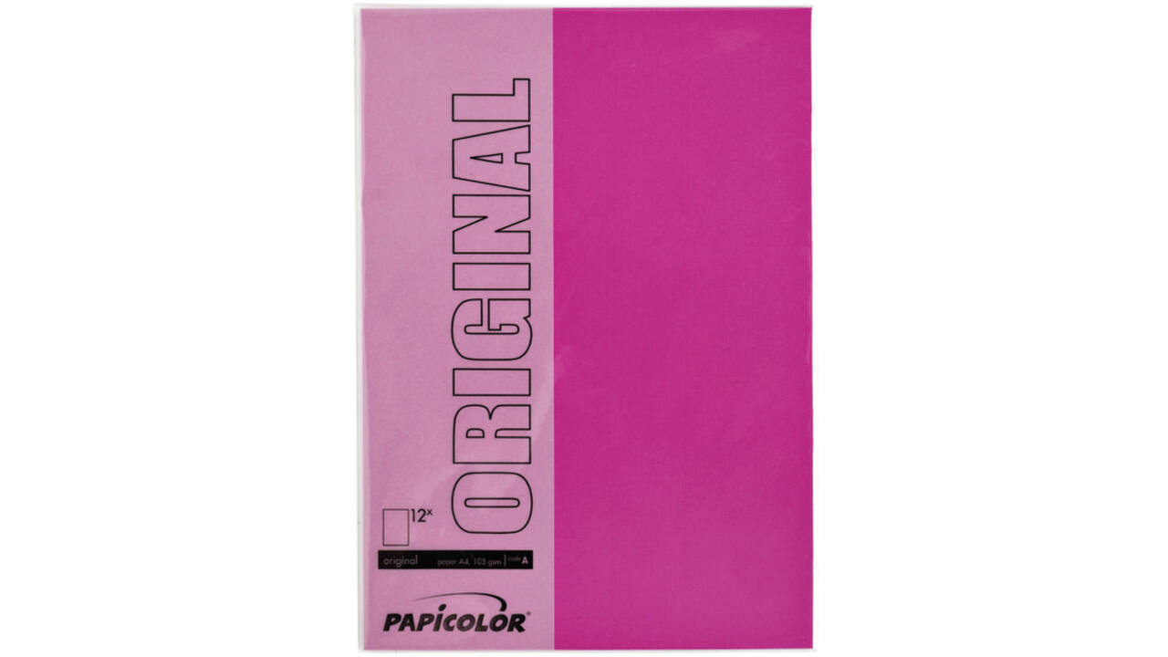 Kopieerpapier Papicolor A4 100gr 12vel felroze