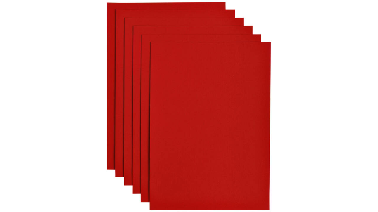 Kopieerpapier Papicolor A4 100gr 12vel rood