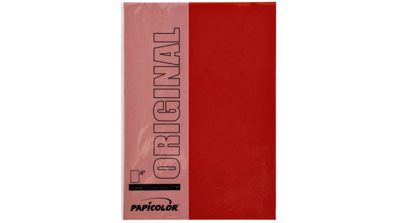Kopieerpapier Papicolor A4 100gr 12vel rood