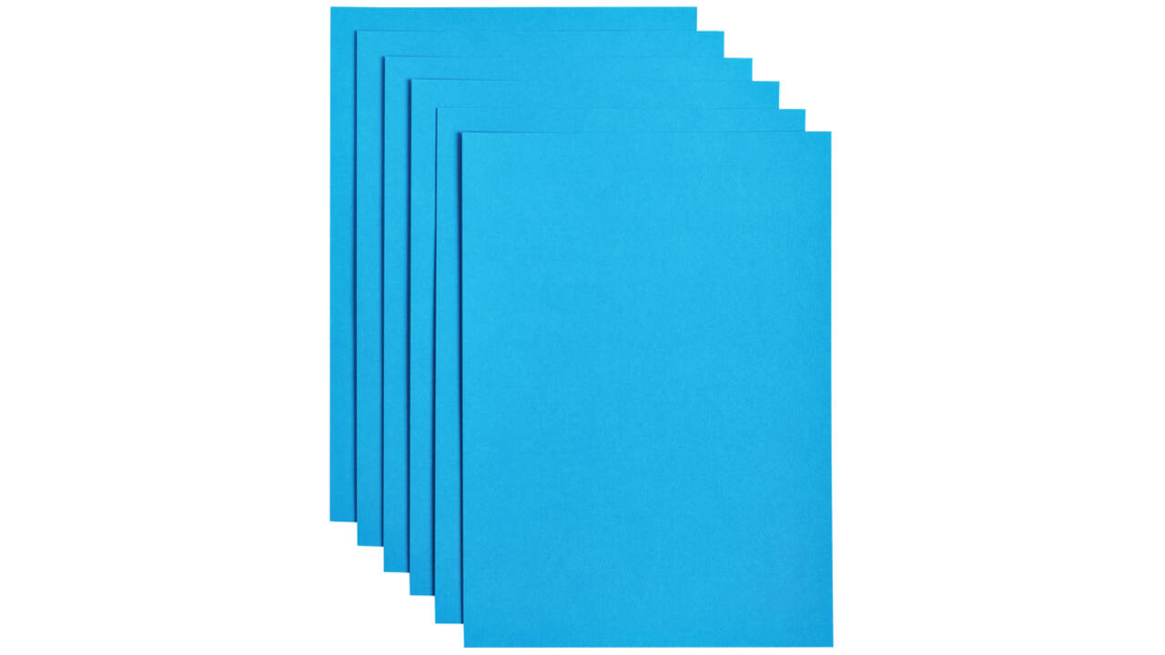 Kopieerpapier Papicolor A4 200gr 6vel hemelsblauw