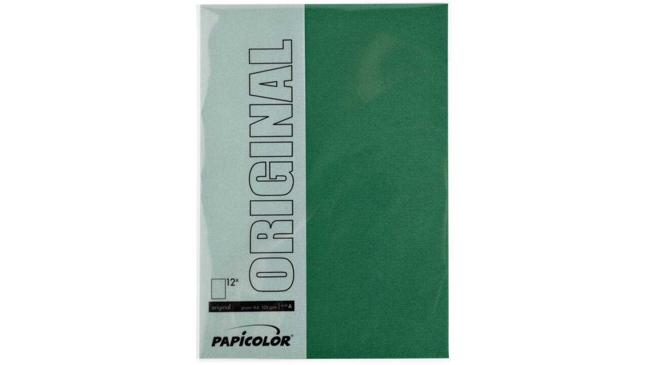 Kopieerpapier Papicolor A4 100gr 12vel dennengroen