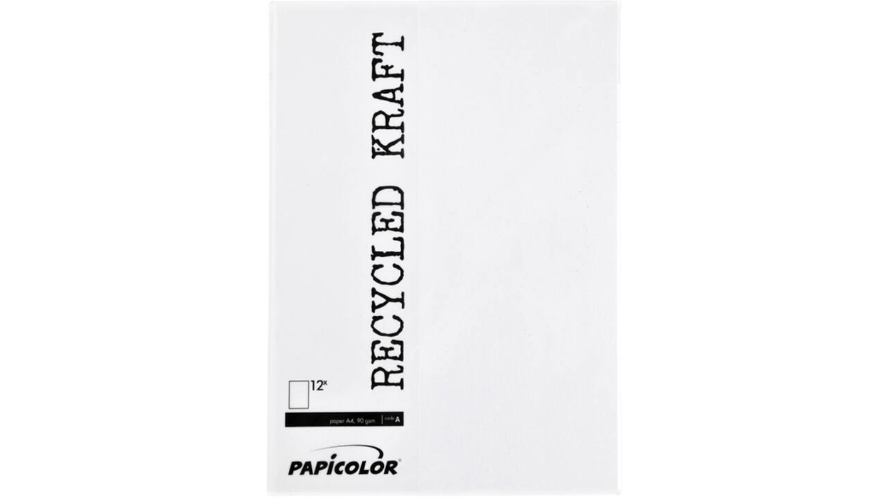 Kopieerpapier Papicolor A4 90gr 12vel kraft wit