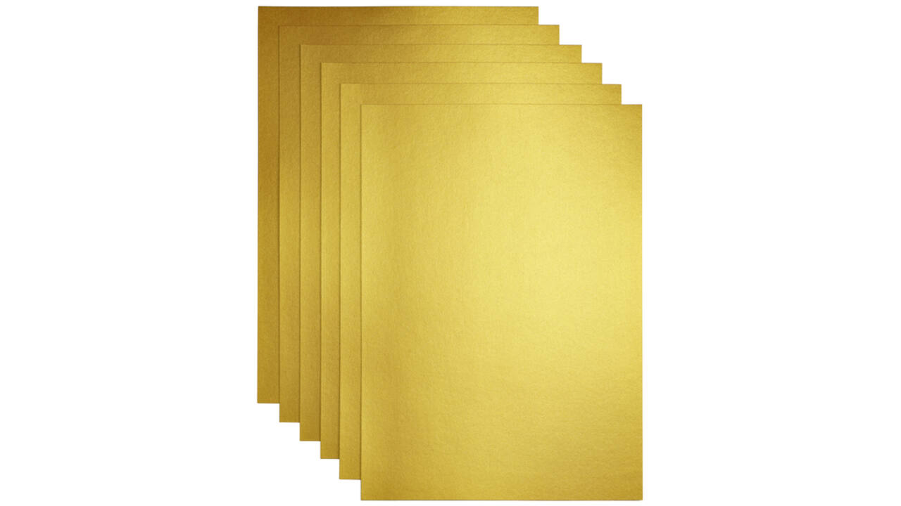 Kopieerpapier Papicolor A4 300gr 3vel metallic goud