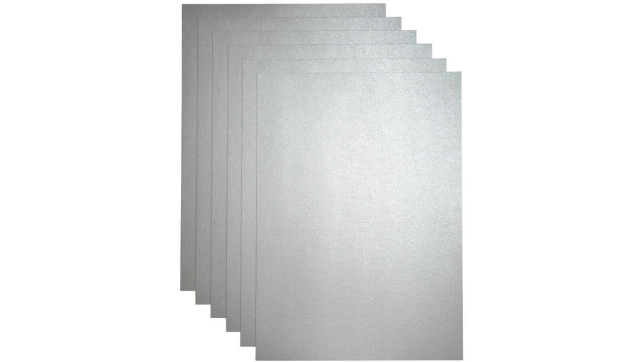 Kopieerpapier Papicolor A4 300gr 3vel metallic zilver