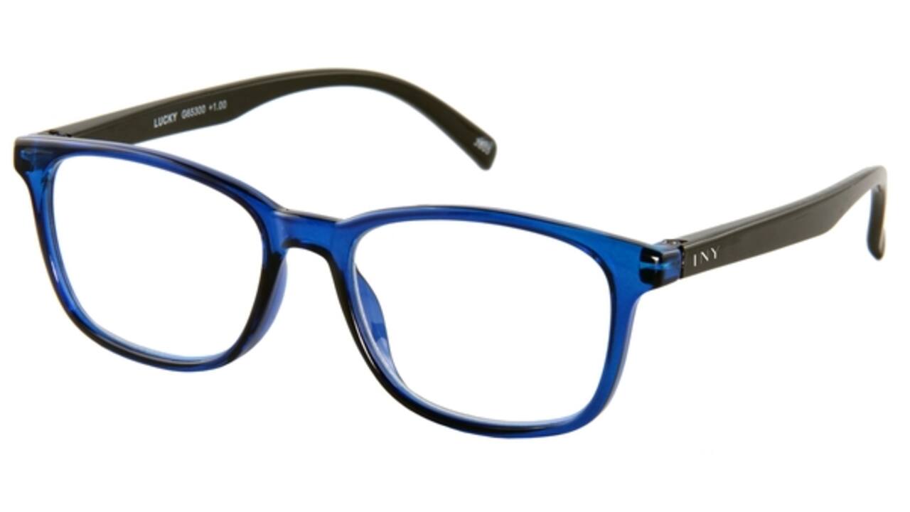 Leesbril I Need You +2.50 dpt Lucky blauw-zwart