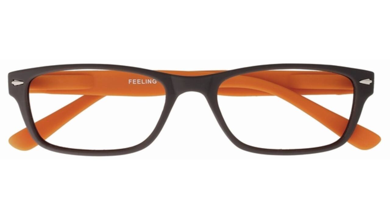 Leesbril I Need You +1.50 dpt Feeling bruin-oranje