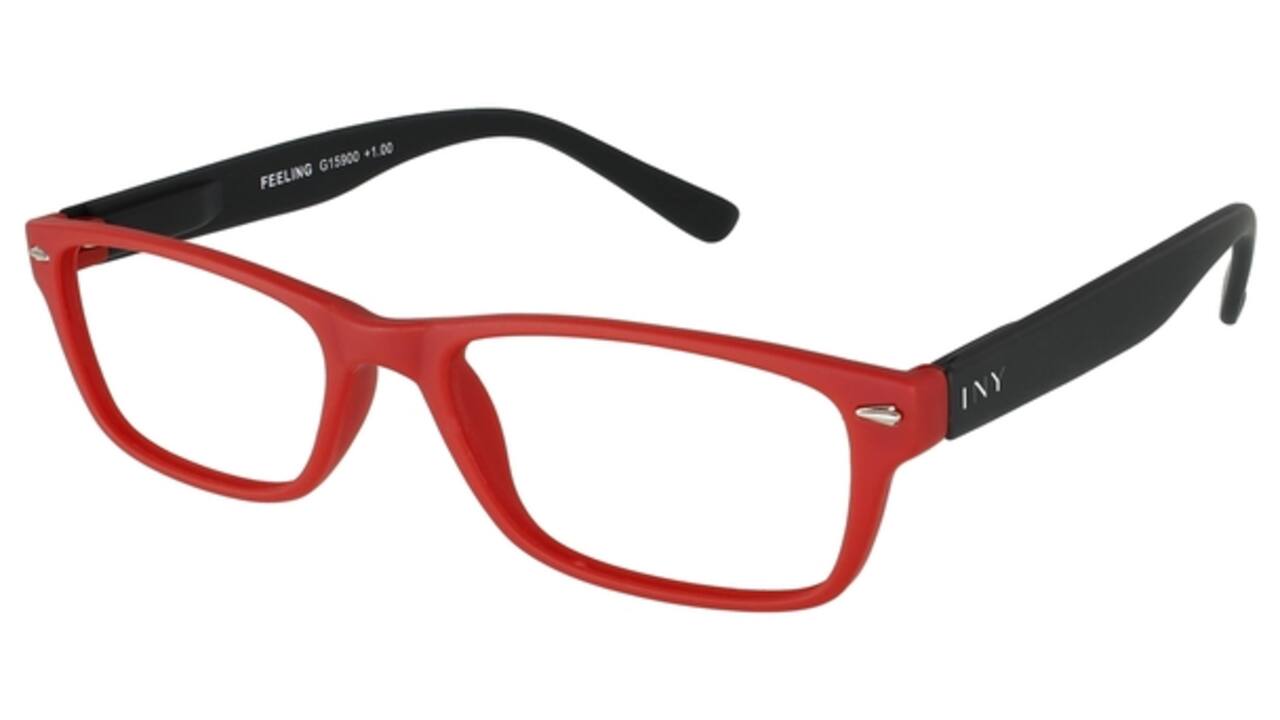 Leesbril I Need You +2.00 dpt Feeling rood-zwart