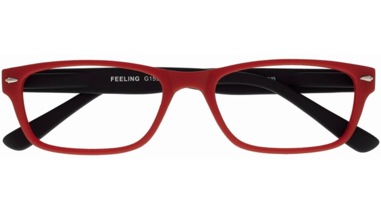 Leesbril I Need You +2.50 dpt Feeling rood-zwart