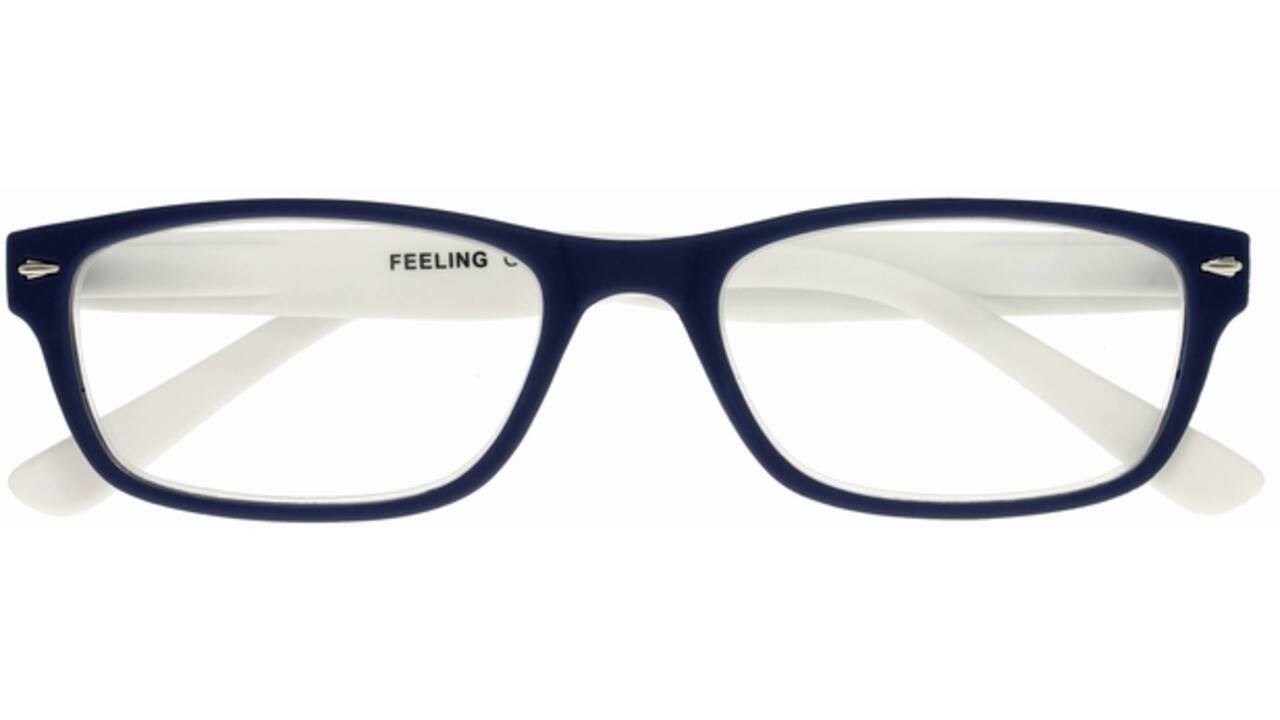 Leesbril I Need You +1.50 dpt Feeling blauw-wit