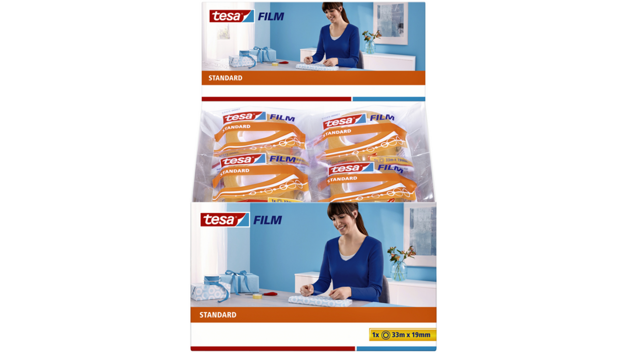 Plakband tesafilm® Standaard 33mx19mm transparant