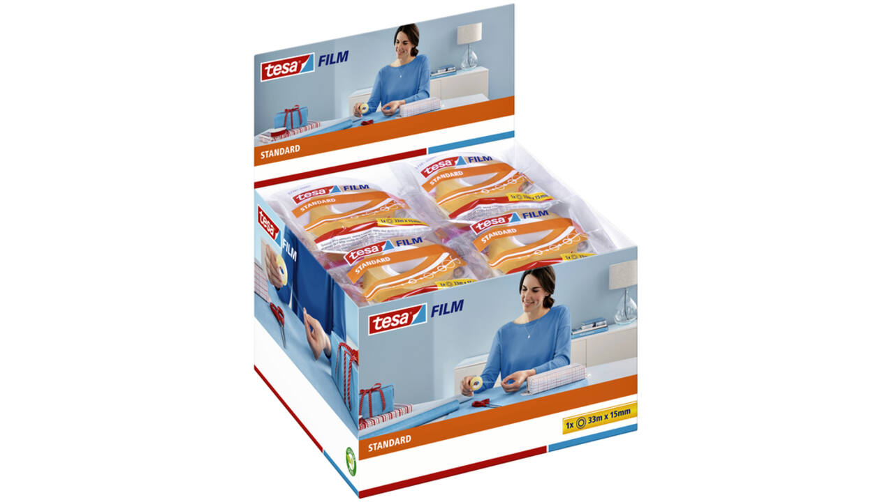 Plakband tesafilm® Standaard 33mx15mm transparant