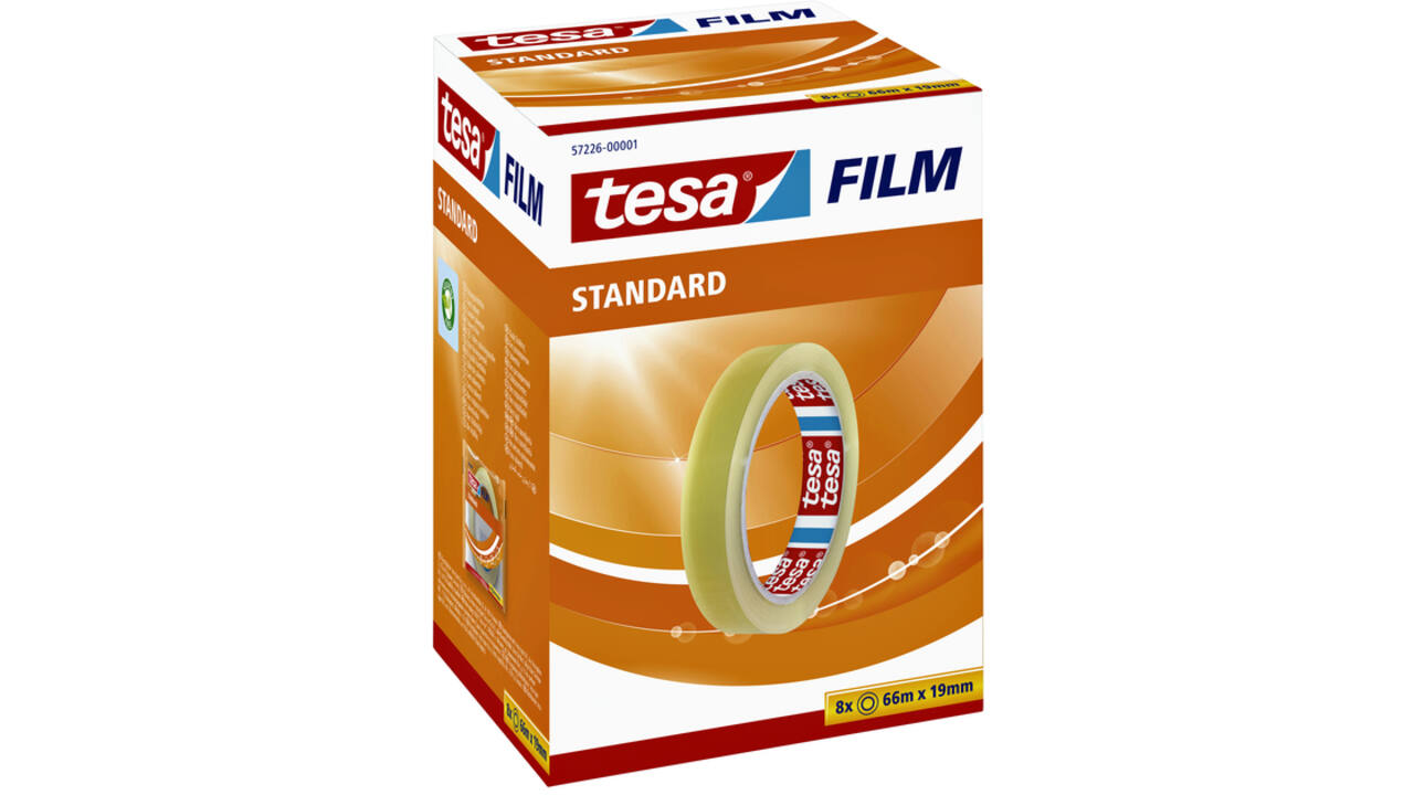 Plakband tesafilm® Standaard 66mx19mm transparant