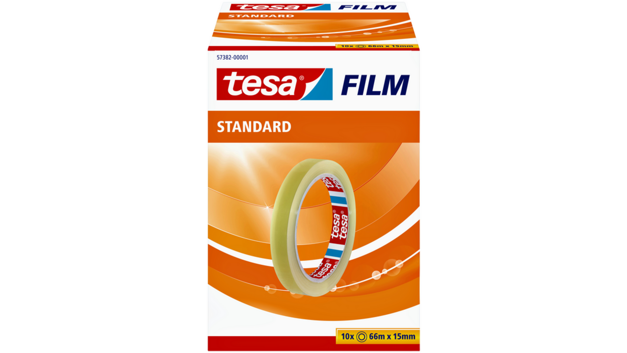 Plakband tesafilm® Standaard 66mx15mm transparant