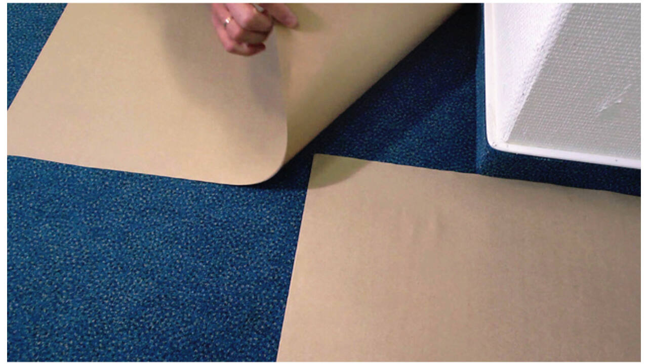 Afdekpapier info notes zelfklevend protect 300mmx50m bruin