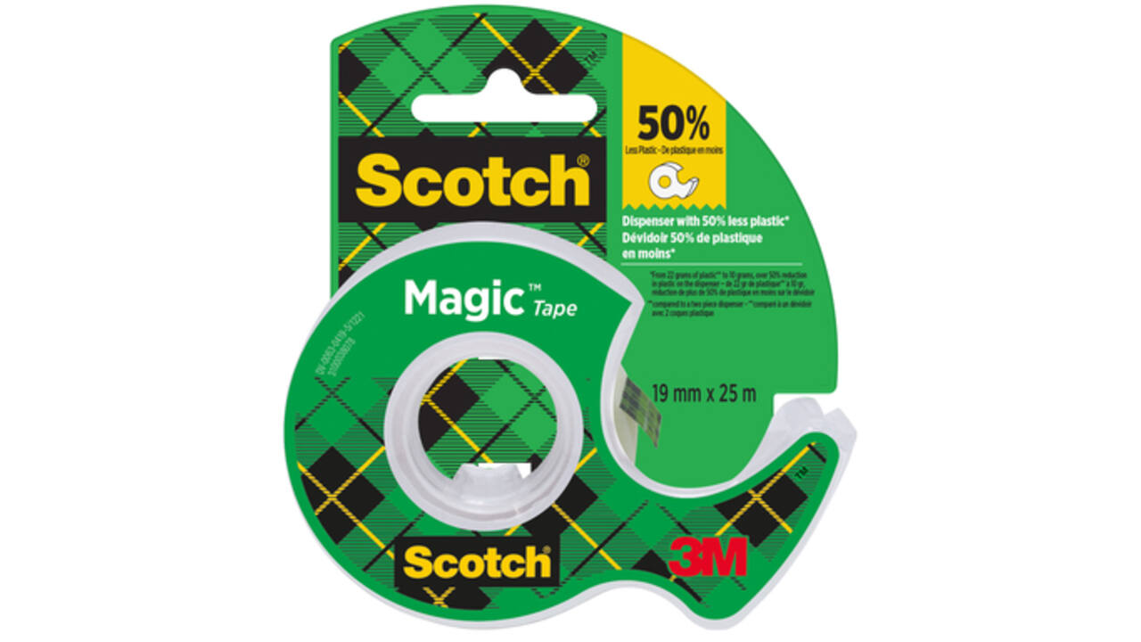 Plakband Scotch Magic 810 19mmx25m onzichtbaar + plakhandhouder