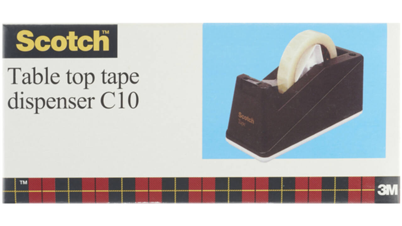 Plakbandhouder Scotch C10 verzwaard zwart