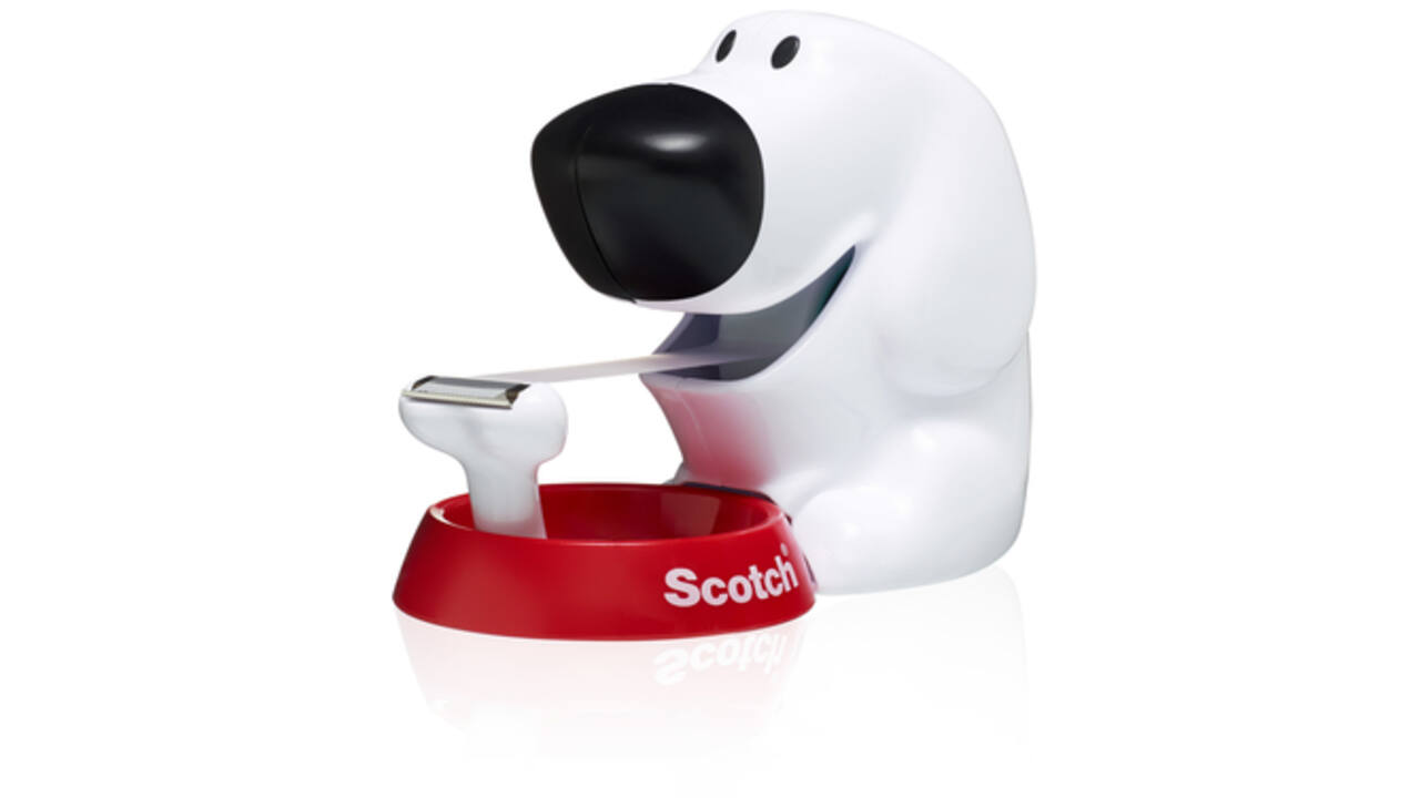 Plakbandhouder Scotch C31 hond + 1rol 19mmx7.5m