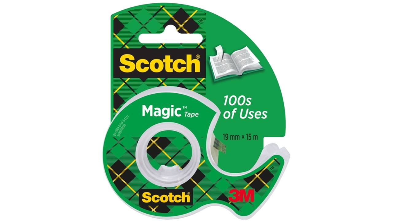 Plakband Scotch Magic 810 19mmx15m onzichtbaar + plakbandhouder
