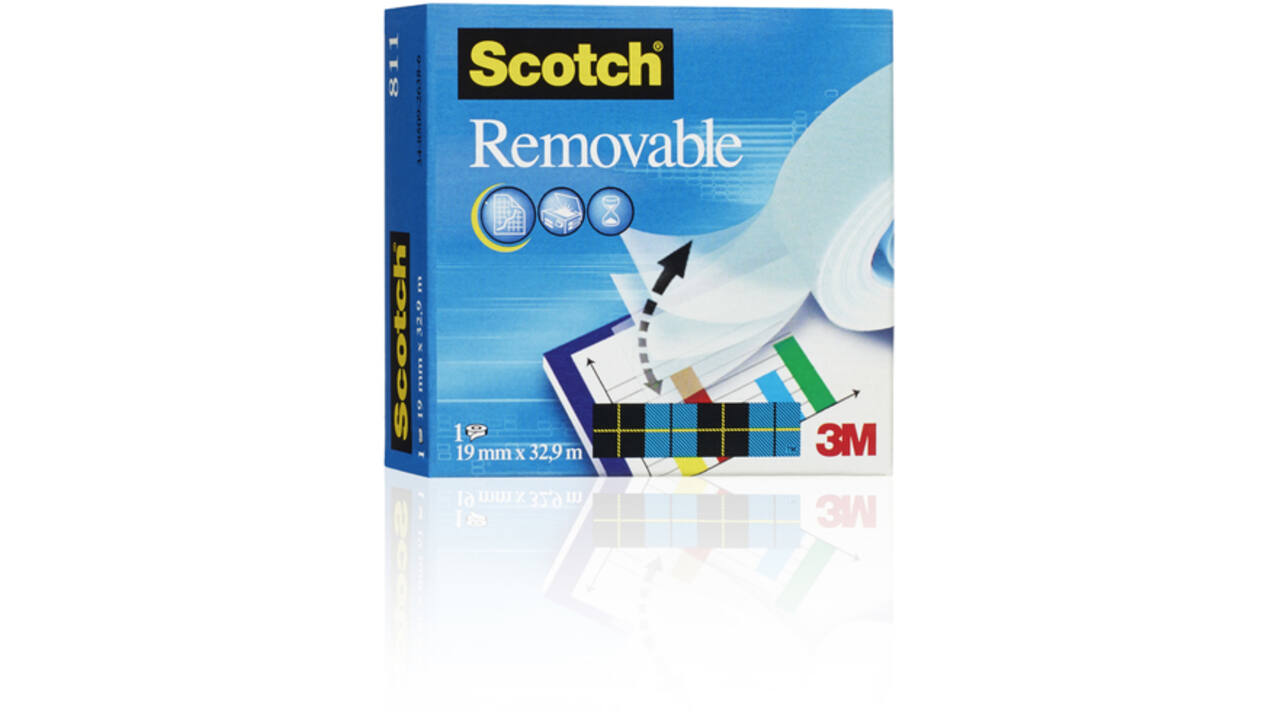 Plakband Scotch Magic 811 19mmx33m onzichtbaar verwijderbaar mat