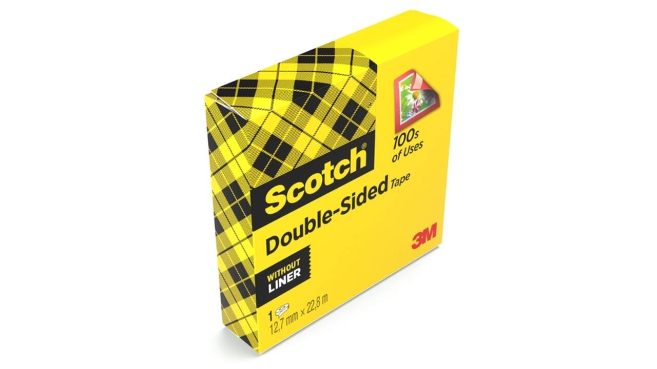 Plakband Scotch 665 12mmx22.8m dubbelzijdig