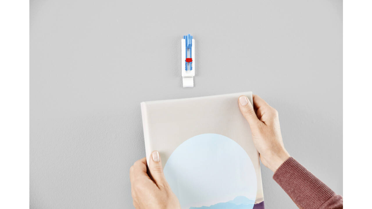Klevende spijker tesa® canvas- behang en pleisterwerk 1kg wit