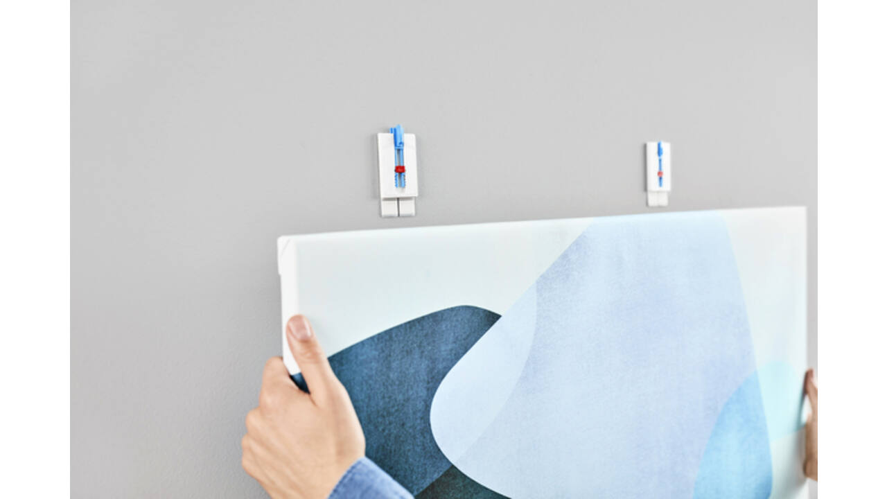 Klevende spijker tesa® canvas- behang en pleisterwerk 2kg wit