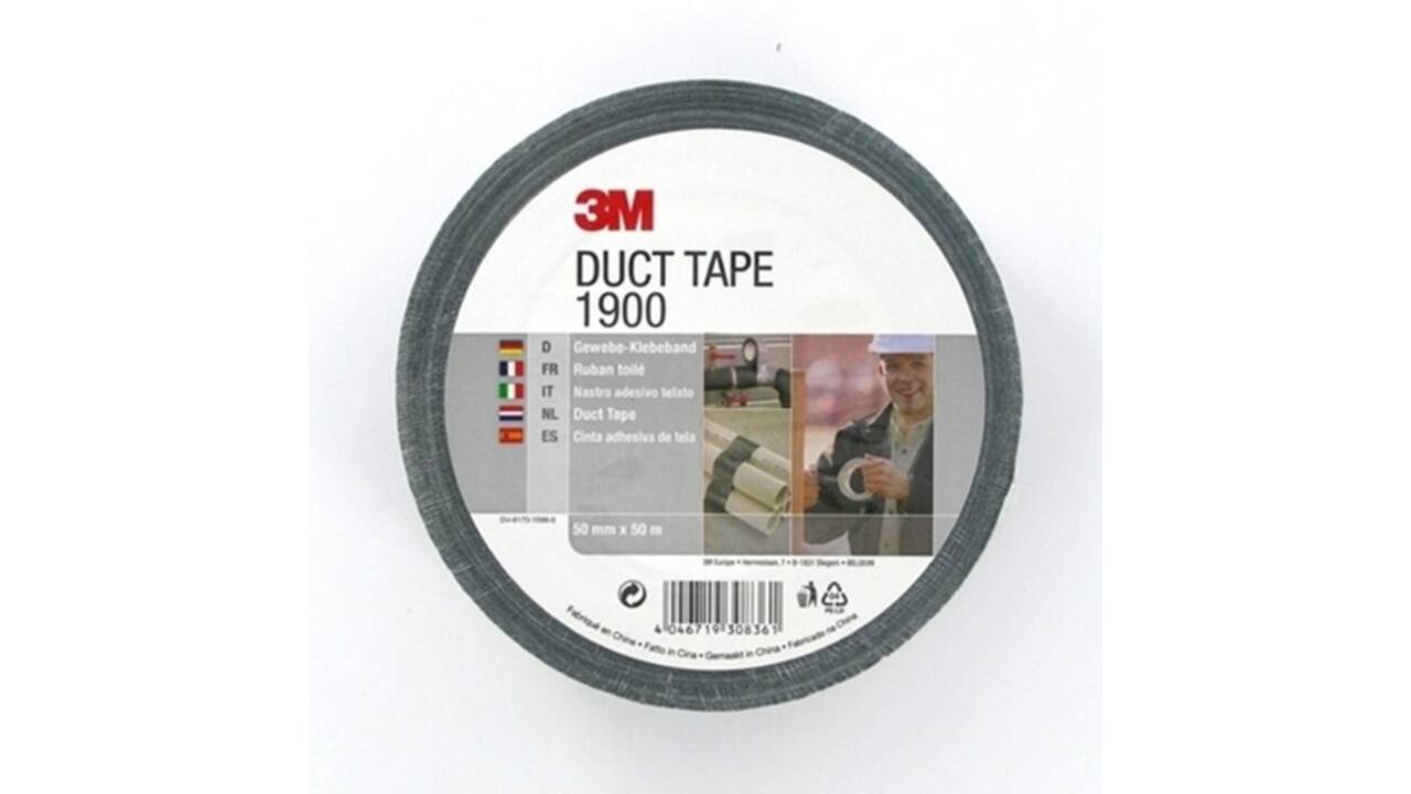 Duct tape 3M Economy 1900 50mmx50m zwart