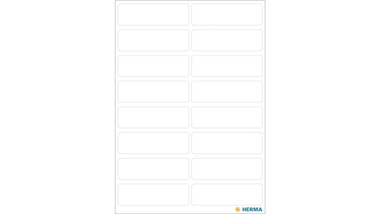 Etiket HERMA 3739 12x40mm wit 112 stuks