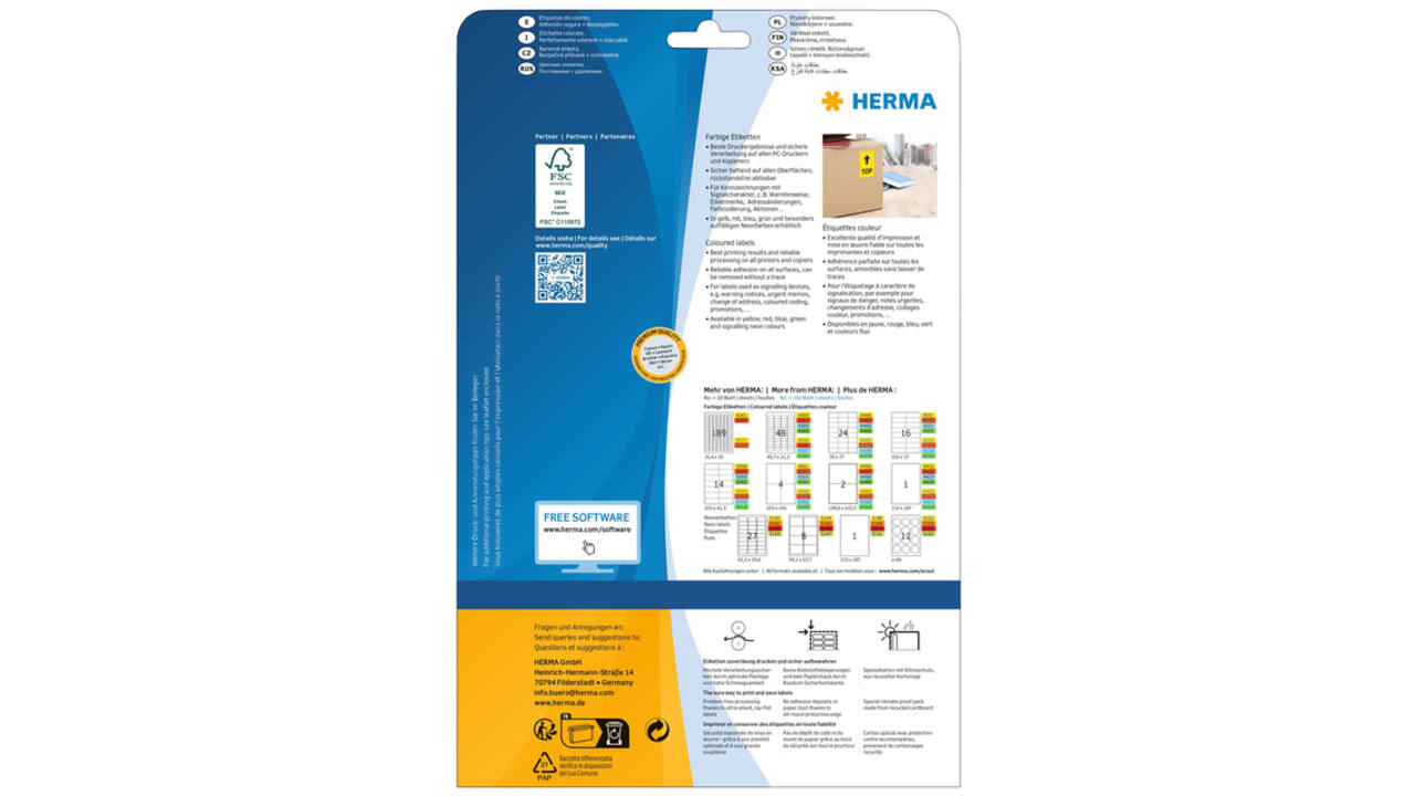 Etiket HERMA 4469 70x37mm verwijderbaar groen 480stuks