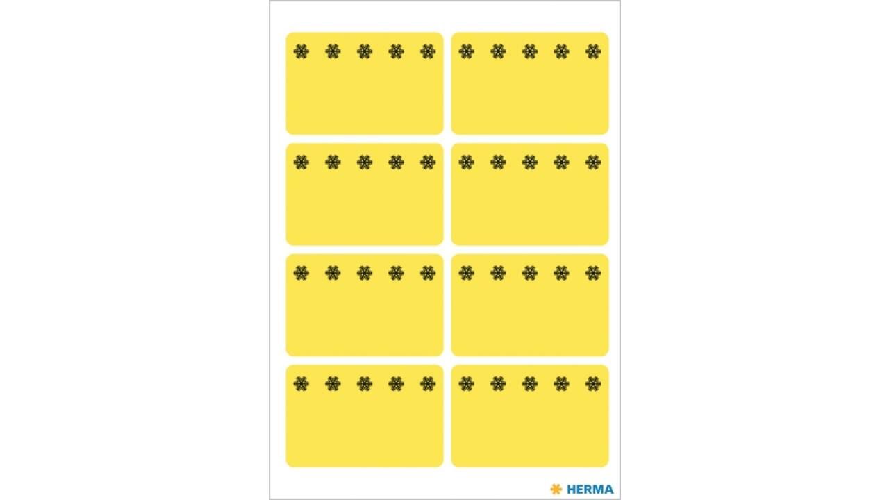 Etiket HERMA 3771 26x40mm diepvries geel 48stuks