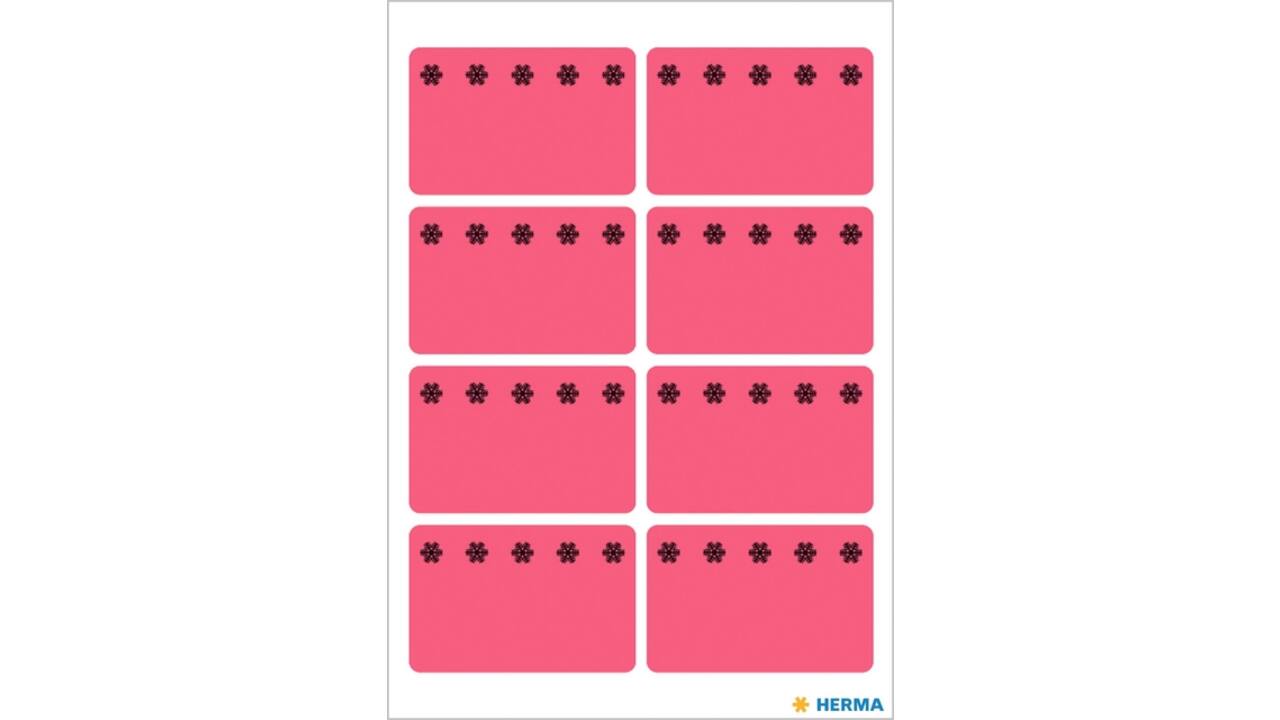 Etiket HERMA 3772 26x40mm diepvries rood 48stuks