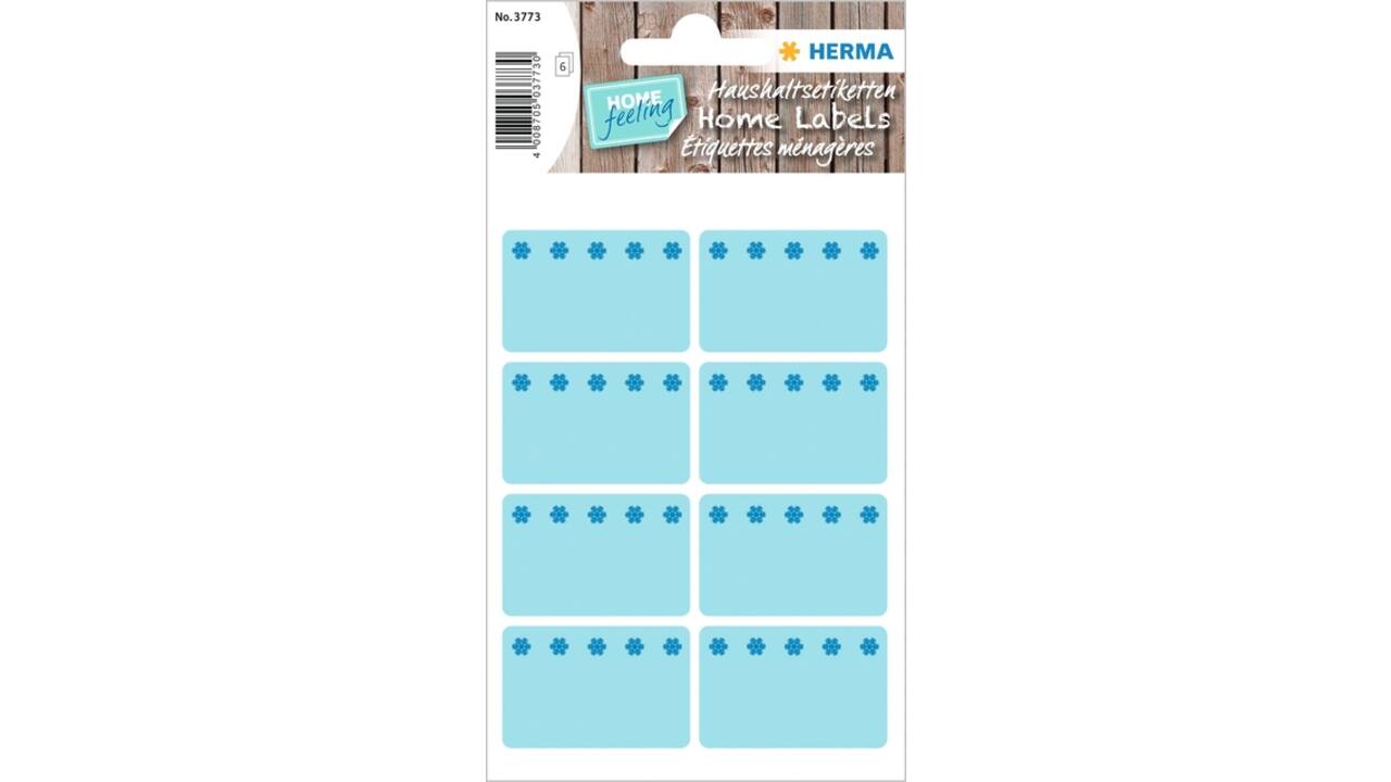 Etiket HERMA 3773 26x40mm diepvries blauw 48stuks
