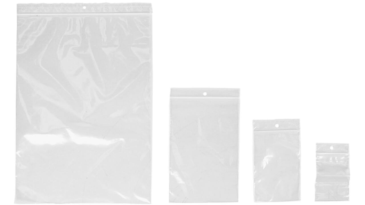 Verpakkingszak IEZZY grip 230x320mm 50mu hersluitbaar 25 stuks