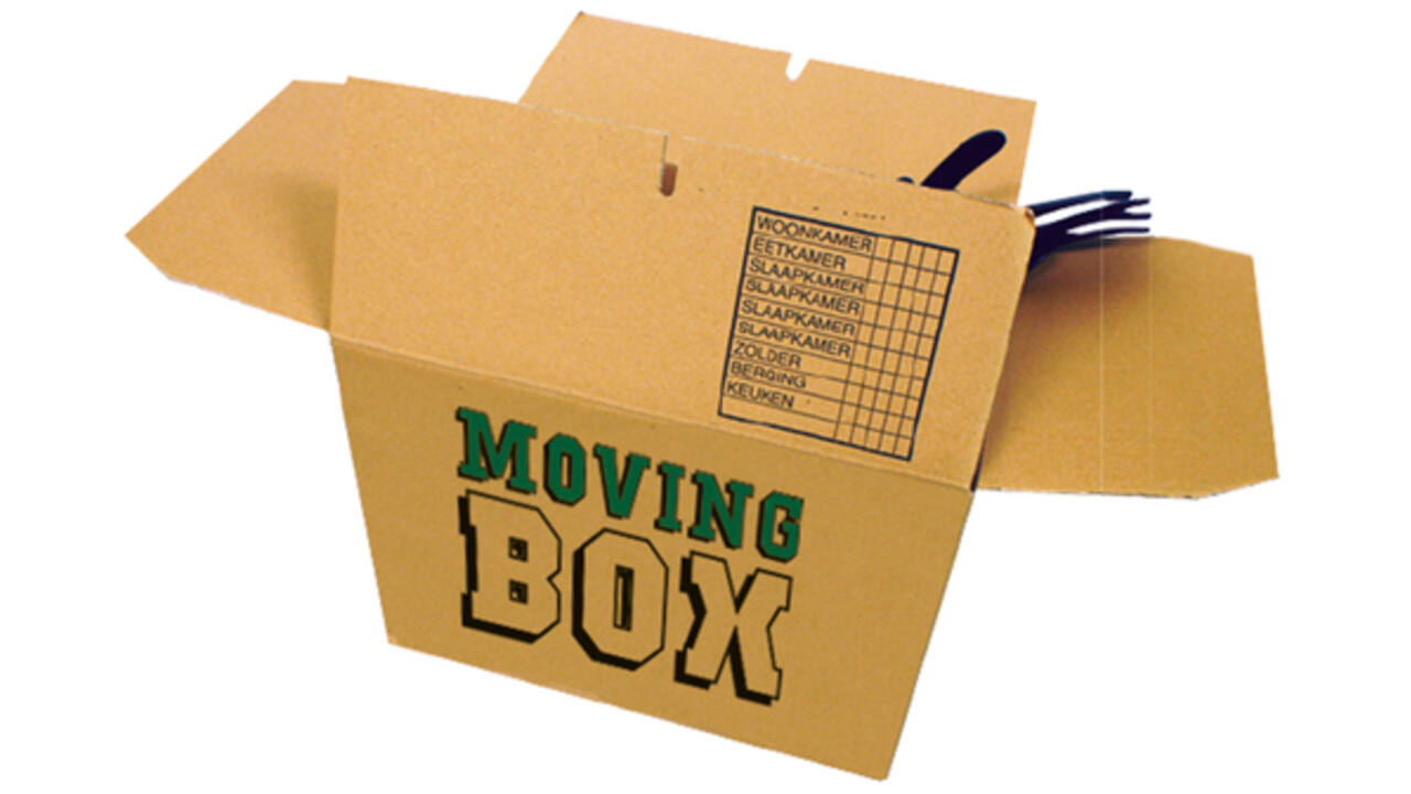 Verhuisdoos CleverPack bedrukt 480x320x360mm pak à 25 stuks