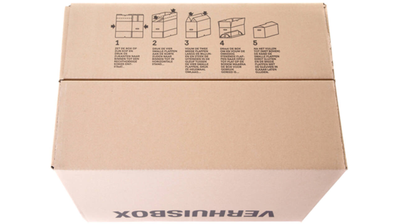 Verhuisdoos IEZZY 480x320x360mm bruin 25 stuks 3mm