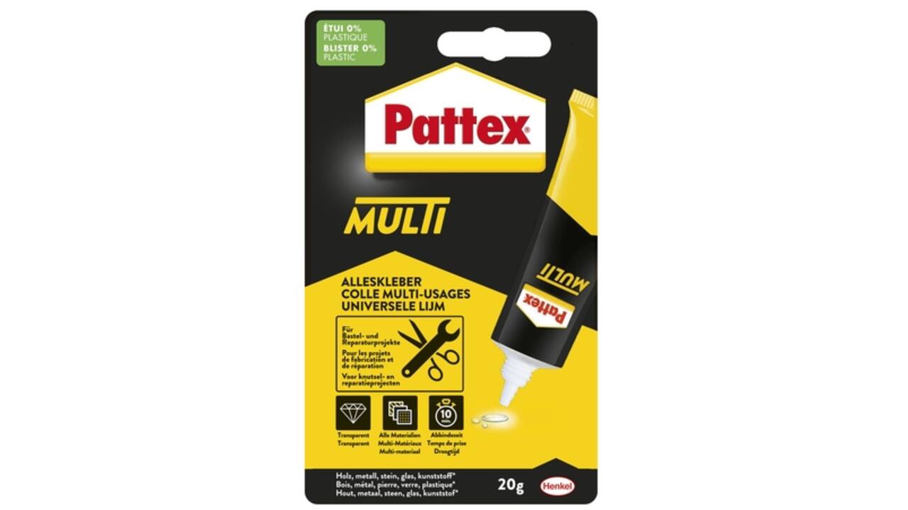 Alleslijm Pattex Multi tube 20gram op blister