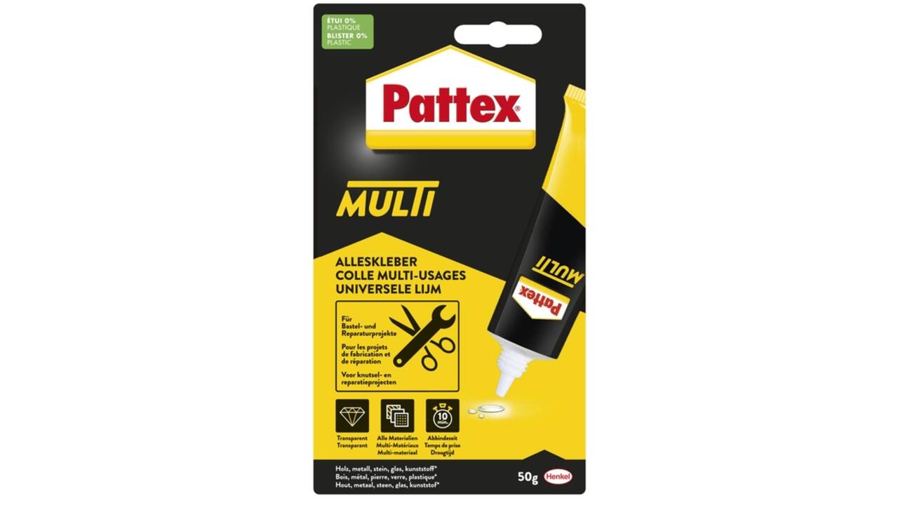 Alleslijm Pattex Multi tube 50gram op blister
