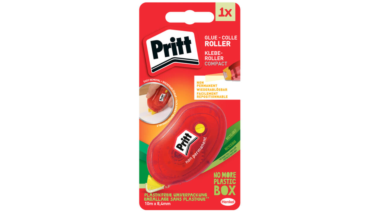 Lijmroller Pritt Compact non permanent op blister