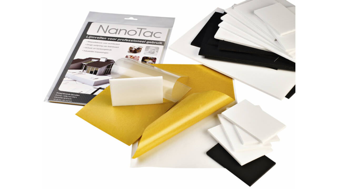 Lijmvel NanoTac professional A4 folie set à 10 vel