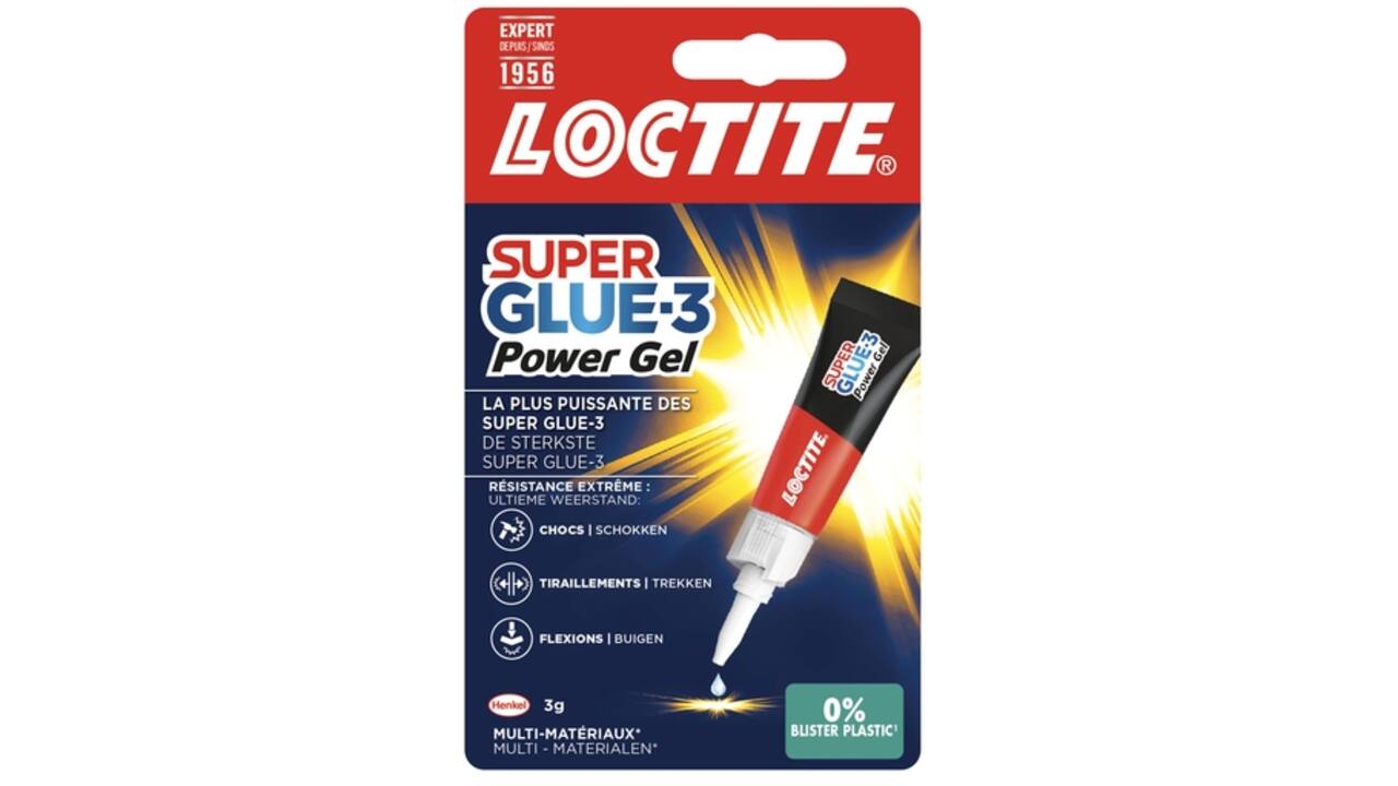Secondelijm Loctite Powerflex gel tube 3gram op blister