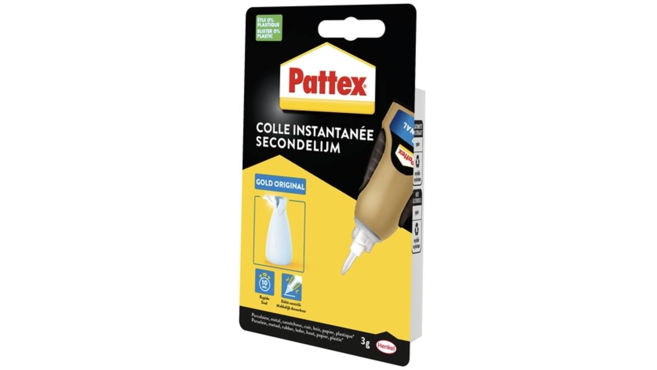 Secondelijm Pattex Gold original tube 3gram op blister