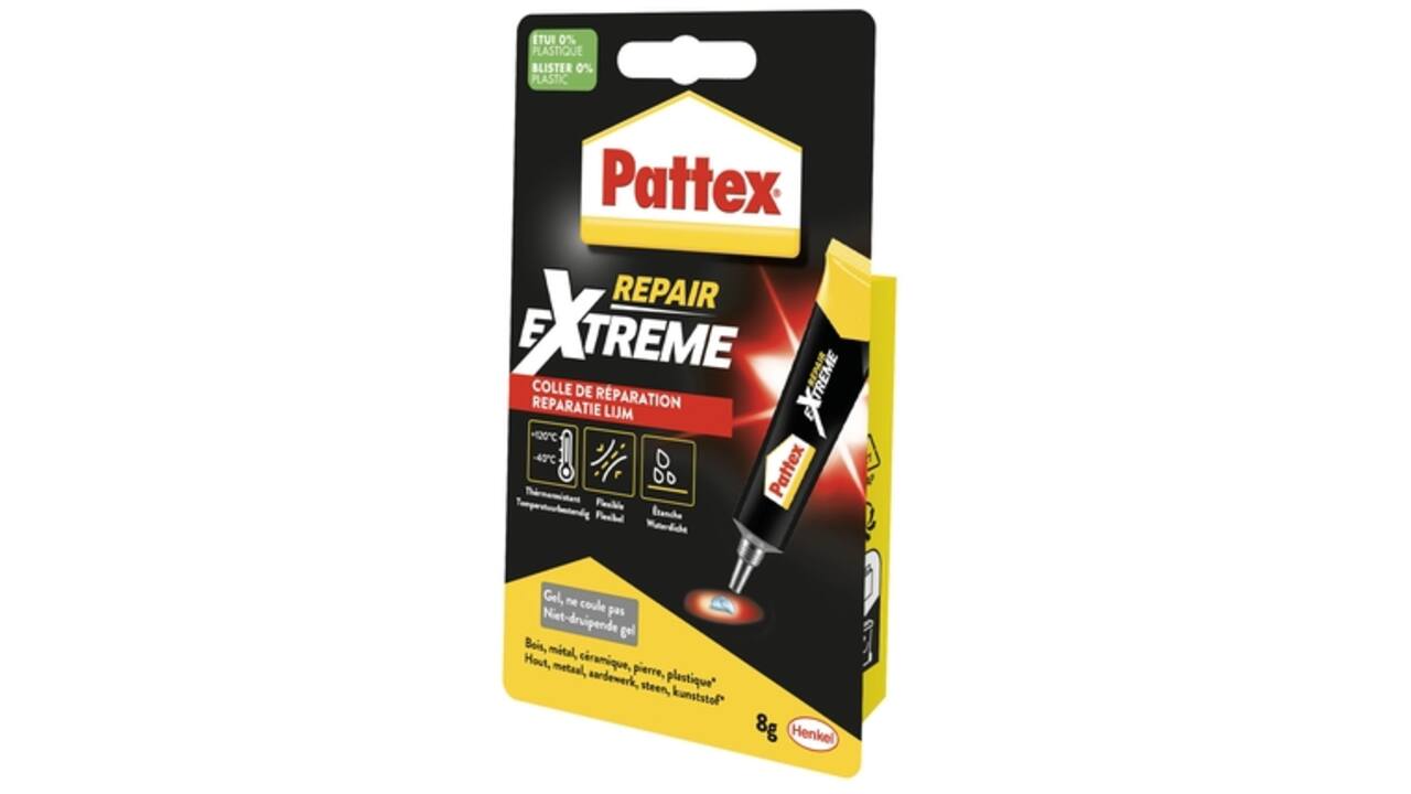 Alleslijm Pattex Repair Extreme tube 8gram op blister